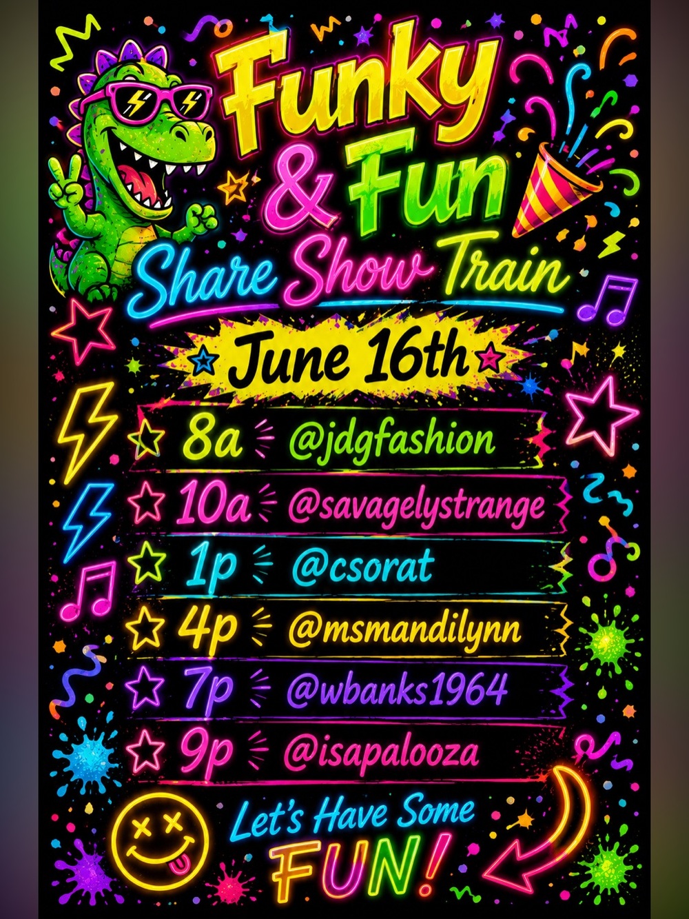 MsMandiLynn is Live Funky & Fun Share Train Tues 8am-11pm EST